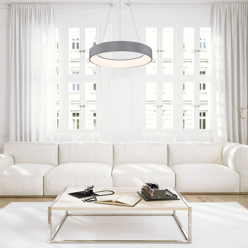 Rabalux - LED-himmennettävä kattokruunu narussa LED / 24W / 230V pyöreä + RC 3000-6000K
