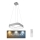 Rabalux - LED-himmennettävä kattokruunu narussa LED / 28W / 230V pyöreä + RC 3000-6000K