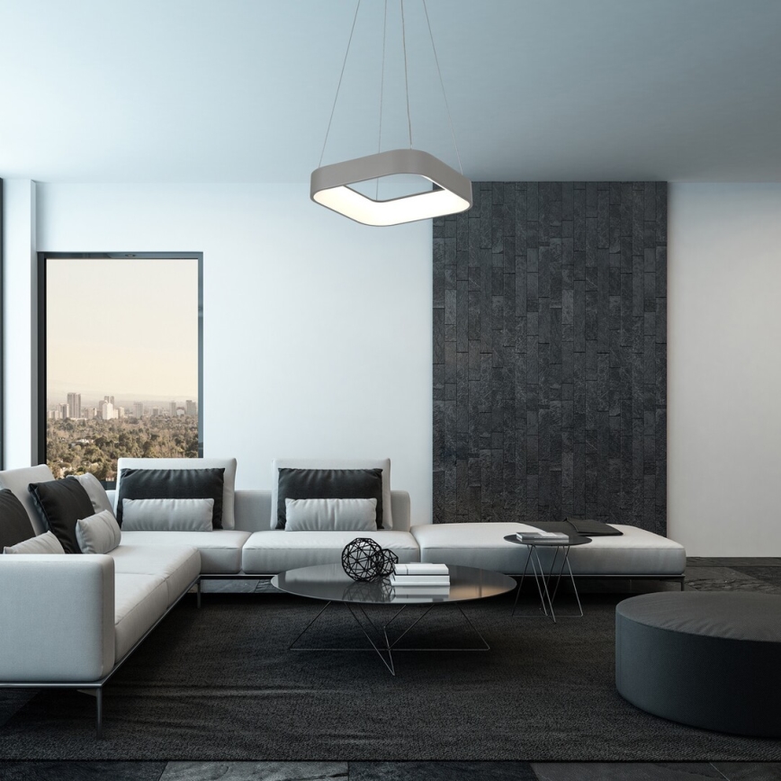 Rabalux - LED-himmennettävä kattokruunu narussa LED / 28W / 230V pyöreä + RC 3000-6000K