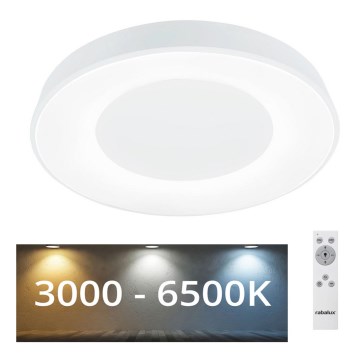 Rabalux - LED-himmennettävä kattovalaisin LED / 38W / 230V valkoinen + RC 3000-6500K