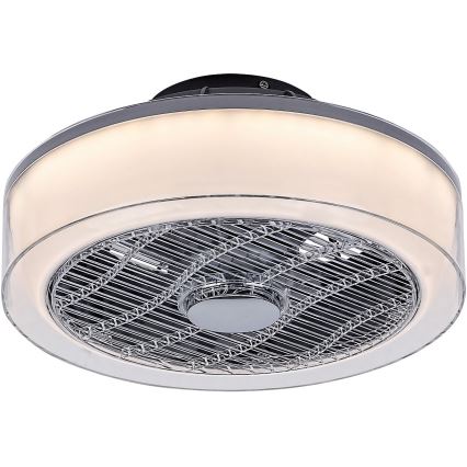 Rabalux - LED-himmennettävä kattovalaisin tuulettimella LED / 30W / 230V + RC