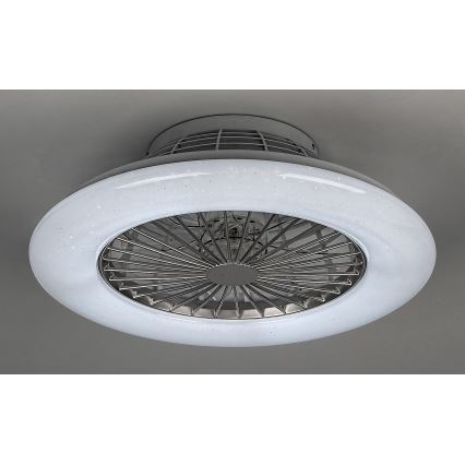 Rabalux - LED-himmennettävä kattovalaisin tuulettimella LED/30W/230V + RC
