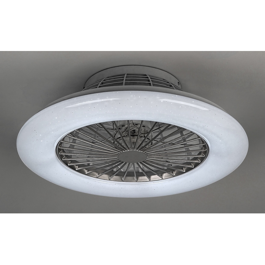 Rabalux - LED-himmennettävä kattovalaisin tuulettimella LED/30W/230V + RC