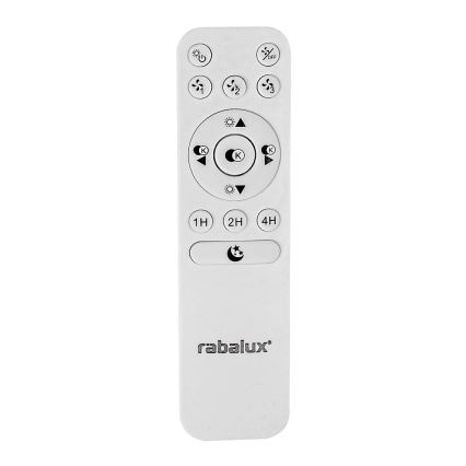 Rabalux - LED-himmennettävä kattovalaisin tuulettimella LED/30W/230V + RC