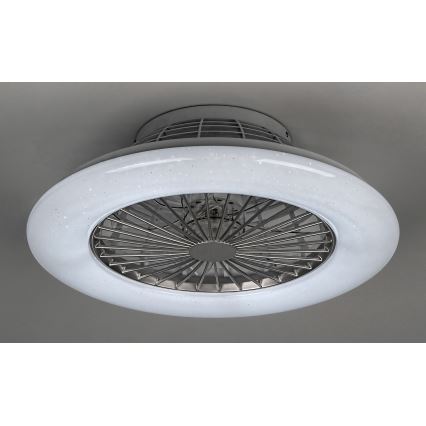 Rabalux - LED-himmennettävä kattovalaisin tuulettimella LED/30W/230V + RC