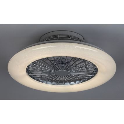 Rabalux - LED-himmennettävä kattovalaisin tuulettimella LED/30W/230V + RC