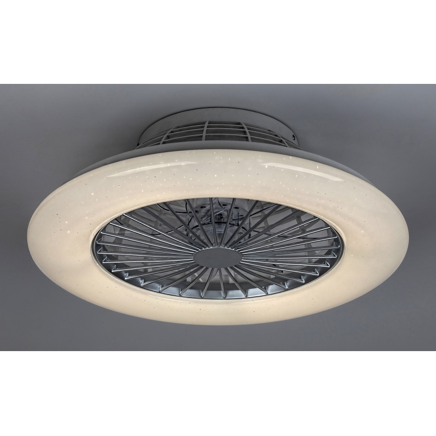 Rabalux - LED-himmennettävä kattovalaisin tuulettimella LED/30W/230V + RC
