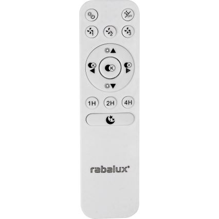 Rabalux - LED-himmennettävä kattovalaisin tuulettimella LED/30W/230V + RC