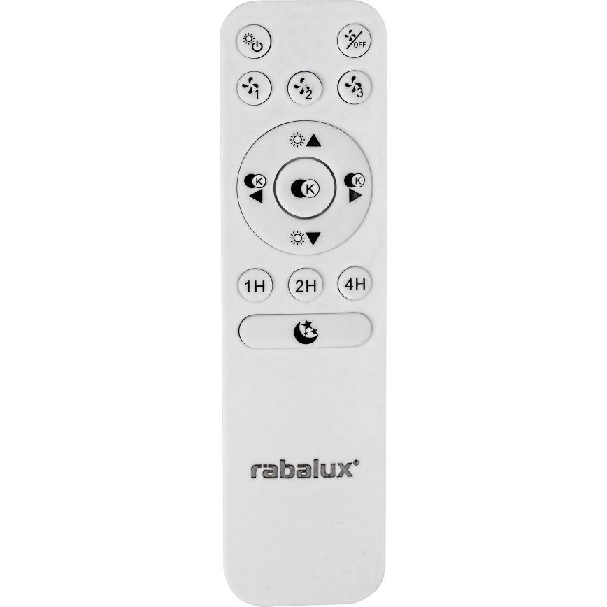 Rabalux - LED-himmennettävä kattovalaisin tuulettimella LED/30W/230V + RC