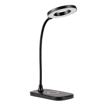 Rabalux - LED Himmennettävä kosketuspöytävalaisin langattomalla latauksella LED/5W/5V 2700-6000K musta