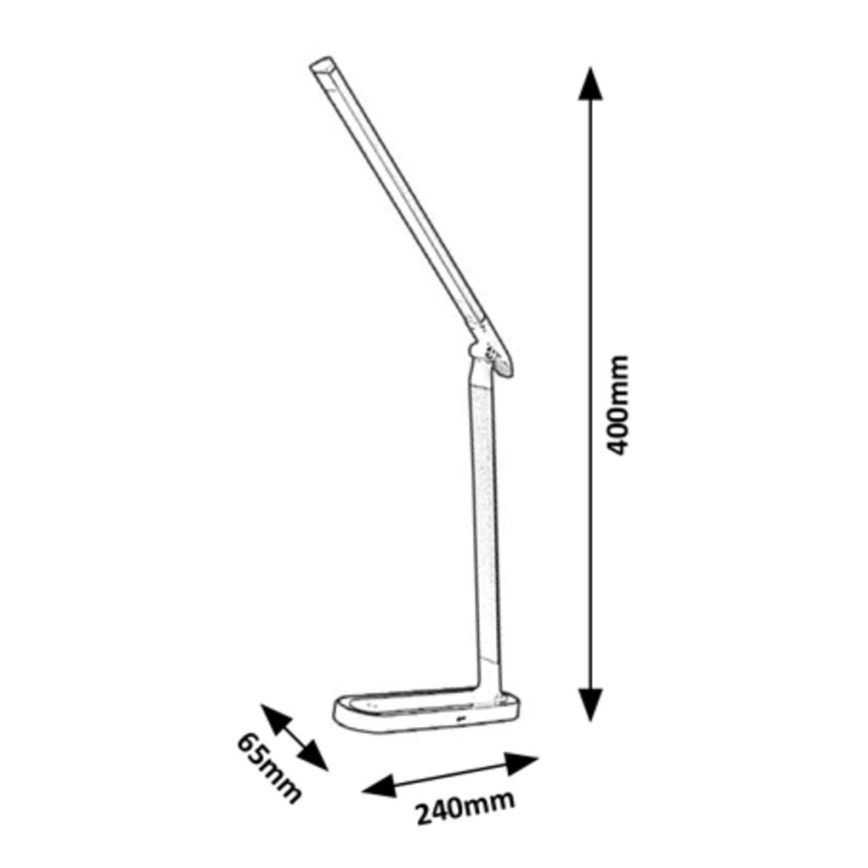 Rabalux - LED-himmennettävä kosketuspöytävalaisin LED / 7W / 230V musta