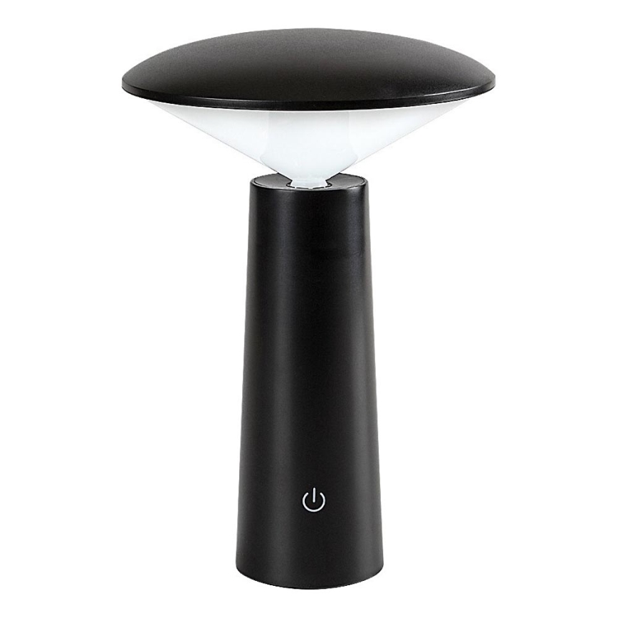 Rabalux - LED Himmennettävä ladattava kosketuspöytävalaisin POLPERRO LED/3W/3,7V 1200mAh musta