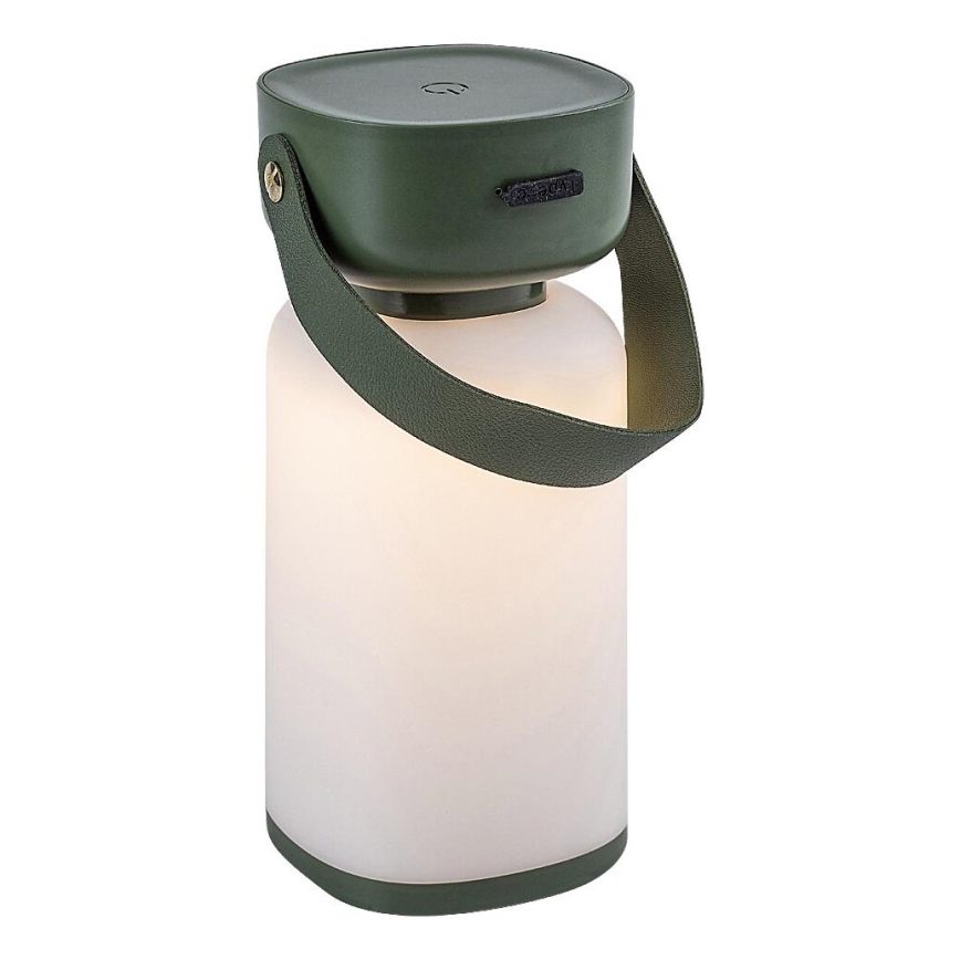 Rabalux - LED Himmennettävä ladattava ulkopöytävalaisin LED/3W/5V IP44 vihreä