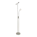 Rabalux - LED himmennettävä lattiavalaisin LED/18,5W/230V + LED/4,5W mattakromi