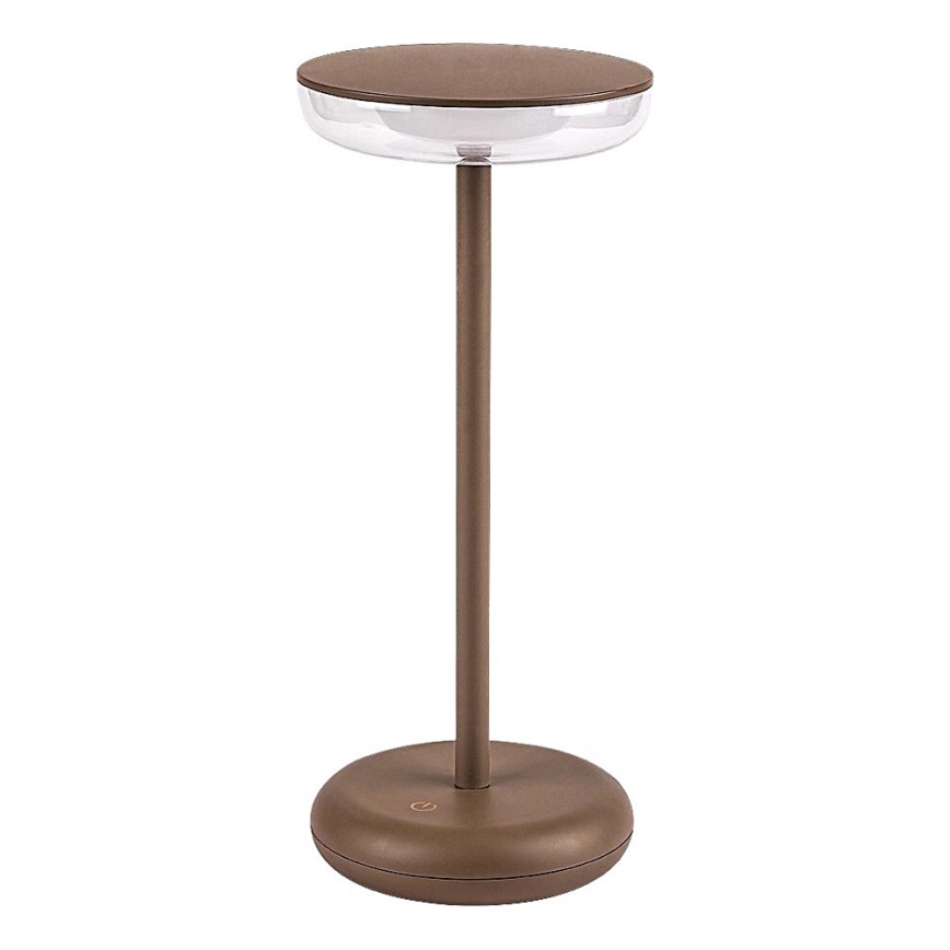 Rabalux - LED Himmennettävä rechargeable ulko lamppu LED/6W/5V IP44 1800 mAh ruskea