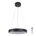 Rabalux - LED himmennettävä riippuvalaisin johdolla LED/38W/230V 3000-6500K musta + kaukosäädin