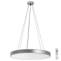 Rabalux - LED himmennettävä riippuvalaisin johdolla LED/60W/230V hopea 3000-6000K + kaukosäädin