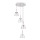 Rabalux - LED-kattokruunu johdossa AVIANA 4xLED/6W/230V