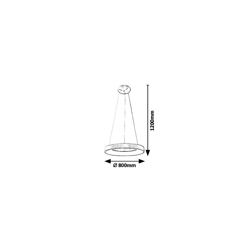 Rabalux - LED-kattokruunu johdossa CARMELLA LED/80W/230V halkaisija 80 cm