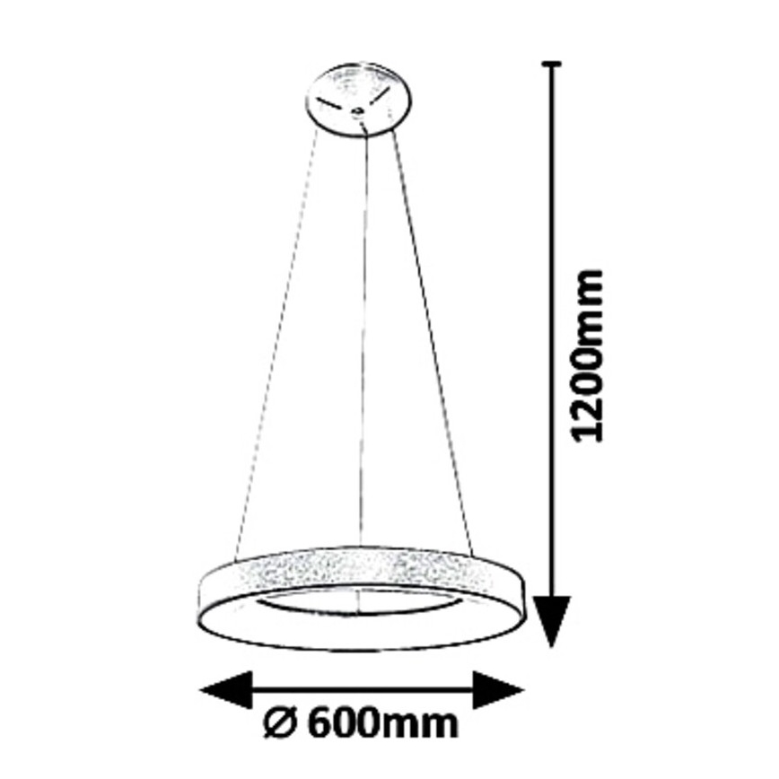 Rabalux - LED-kattokruunu narussa CARMELLA LED/50W/230V