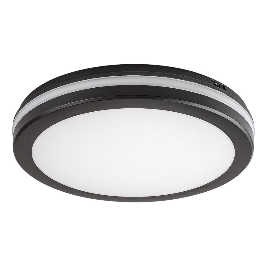 Rabalux - LED-kattovalaisin kylpyhuoneeseen LED/28W/230V 3000/4000/6500K IP54 musta