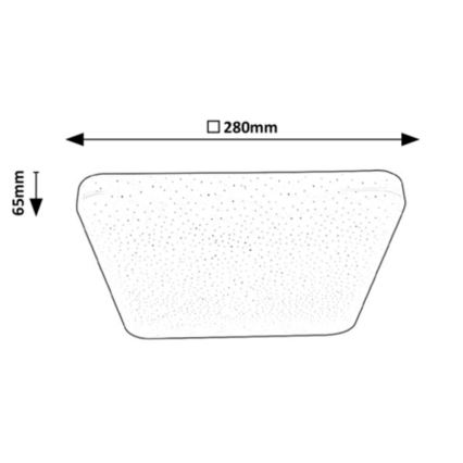 Rabalux - LED-kattovalaisin LED / 12W / 230V