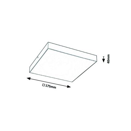 Rabalux - LED-kattovalaisin LED/18W/230V 3000-6000K IP44 musta