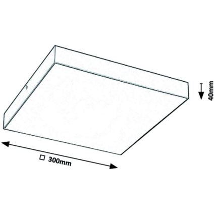 Rabalux - LED-kattovalaisin LED/24W/230V 3000-6000K IP44 musta