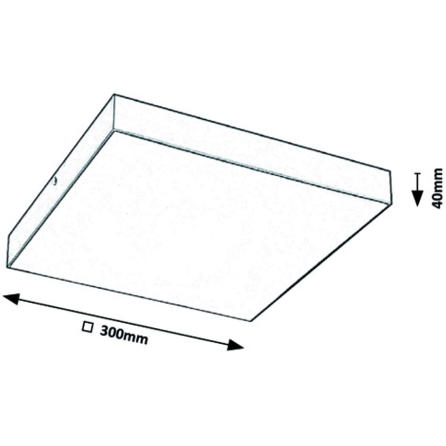 Rabalux - LED-kattovalaisin LED/24W/230V 3000-6000K IP44 musta