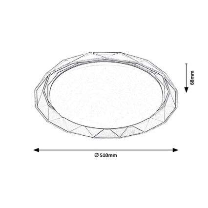 Rabalux - LED-kattovalaisin LED / 48W / 230V