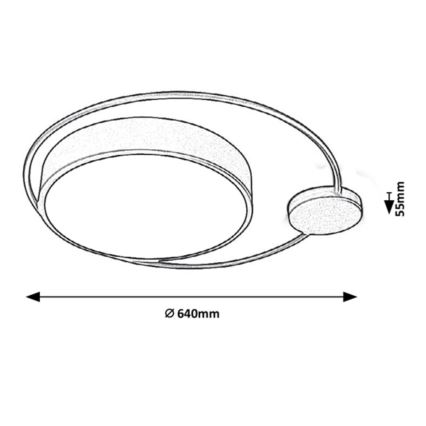 Rabalux - LED-kattovalaisin LED / 48W / 230V
