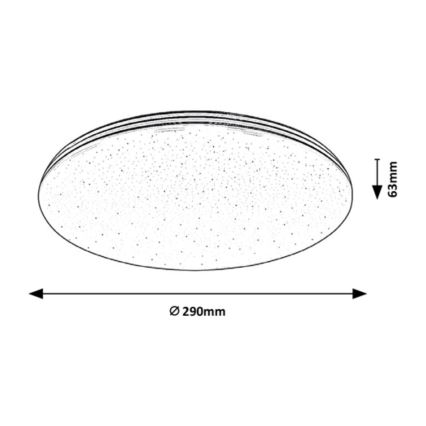 Rabalux - LED-kylpyhuoneen kattovalaisin LED / 20W / 230V IP44