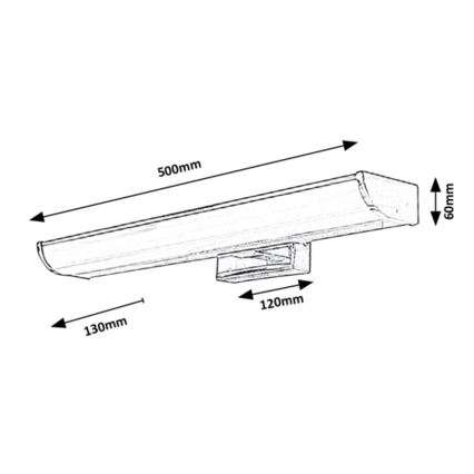 Rabalux - LED Kylpyhuoneen peilinvalaisin LED/7,5W/230V IP44