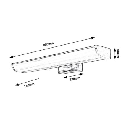 Rabalux - LED Kylpyhuoneen seinävalaisin LED/13,5W/230V IP44