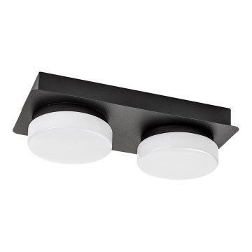 Rabalux - LED-kylpyhuonekattovalaisin 2xLED/5,5W/230V IP44 musta
