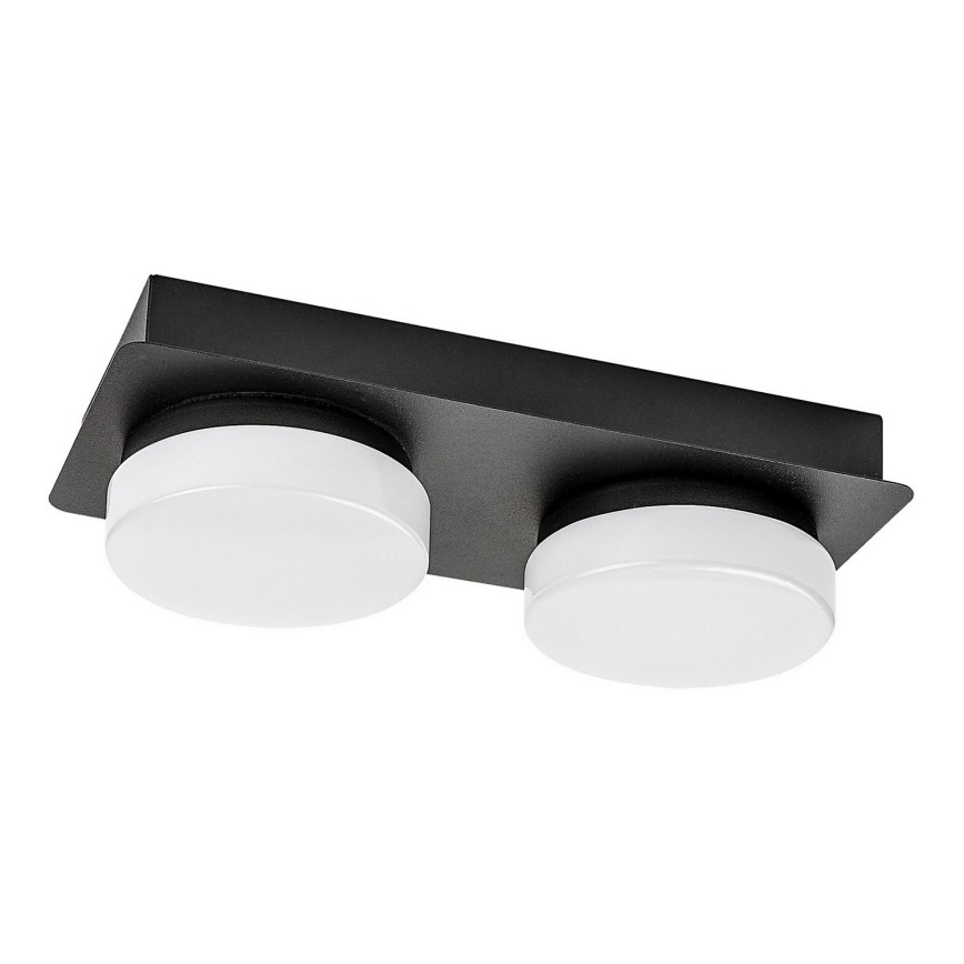 Rabalux - LED-kylpyhuonekattovalaisin 2xLED/5,5W/230V IP44 musta