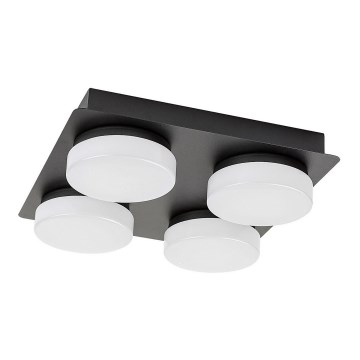 Rabalux - LED-kylpyhuonekattovalaisin 4xLED/5,2W/230V IP44 musta