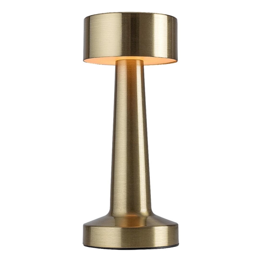 Rabalux - LED Ladattava kosketus pöytävalaisin LED/2,7W/5V 1200mAh 3000/4000/6000K kulta
