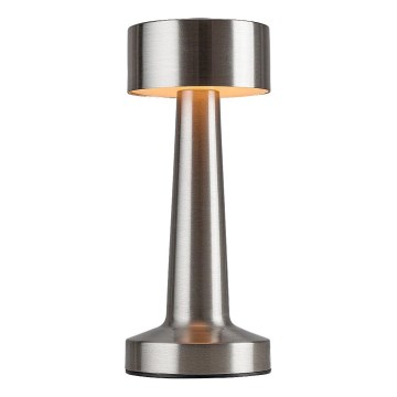 Rabalux - LED Ladattava kosketuspöytävalaisin LED/2,7W/5V 1200mAh 3000/4000/6000K mattakromi