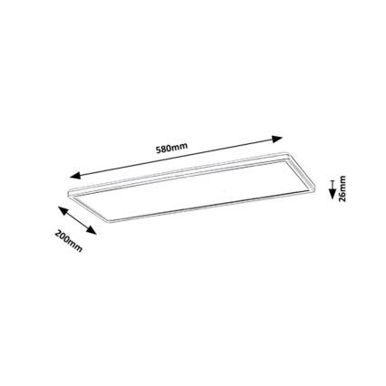 Rabalux - LED Pinta-asennettava paneeli LED / 22W / 230V