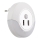 Rabalux - LED Pistorasiallinen yövalo anturilla 2xUSB LED/13,9W/230V 3000K