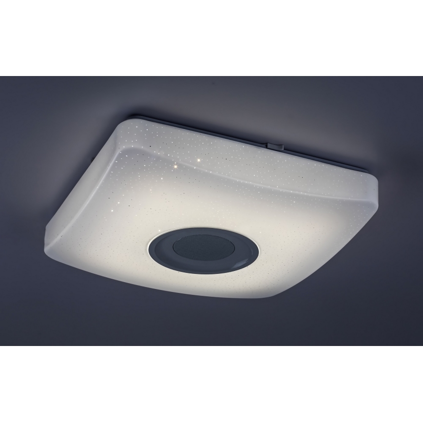 Rabalux - LED RGB himmennettävä kattovalaisin kaiuttimella LED / 18W / 230V + RC