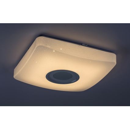 Rabalux - LED RGB himmennettävä kattovalaisin kaiuttimella LED / 18W / 230V + RC