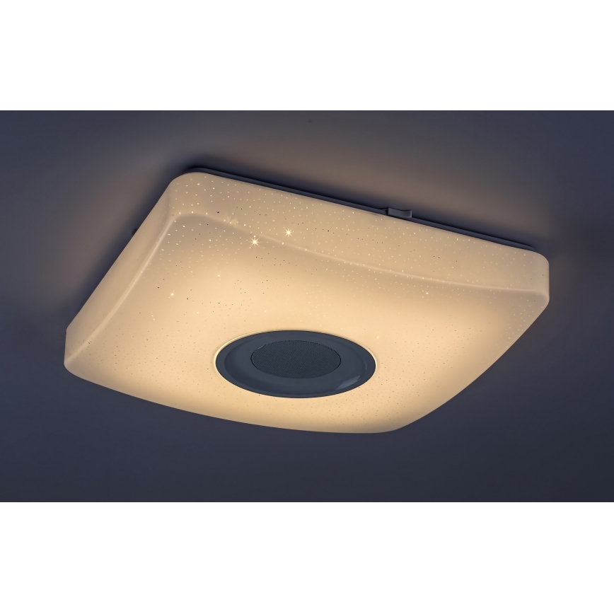 Rabalux - LED RGB himmennettävä kattovalaisin kaiuttimella LED / 18W / 230V + RC