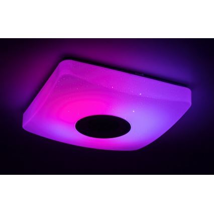 Rabalux - LED RGB himmennettävä kattovalaisin kaiuttimella LED / 18W / 230V + RC