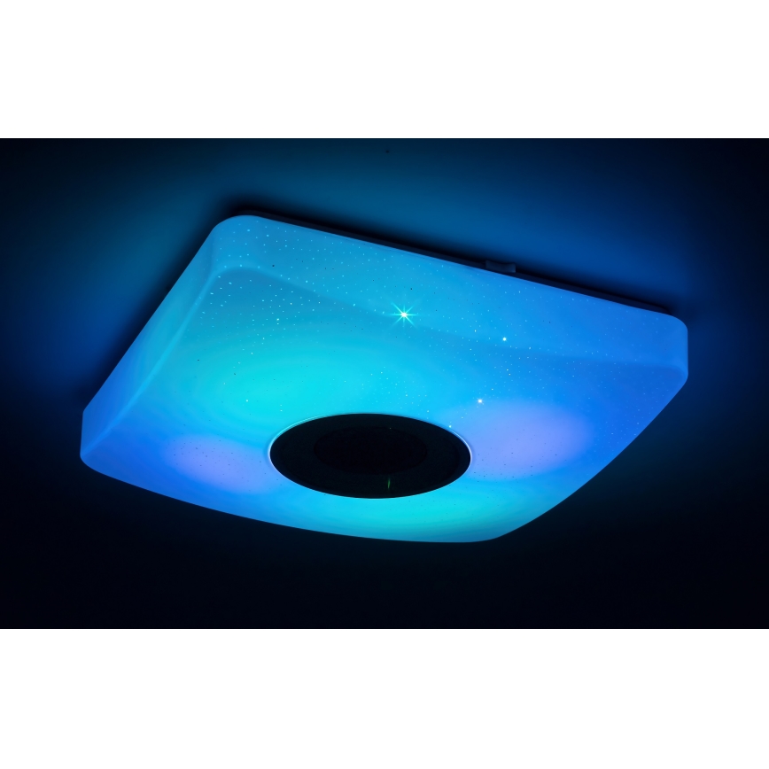 Rabalux - LED RGB himmennettävä kattovalaisin kaiuttimella LED / 18W / 230V + RC