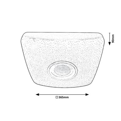 Rabalux - LED RGB himmennettävä kattovalaisin kaiuttimella LED / 18W / 230V + RC