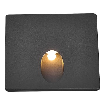 Rabalux - LED-ulkoportaikkovalaisimet LED/3W/230V IP54 3000K musta