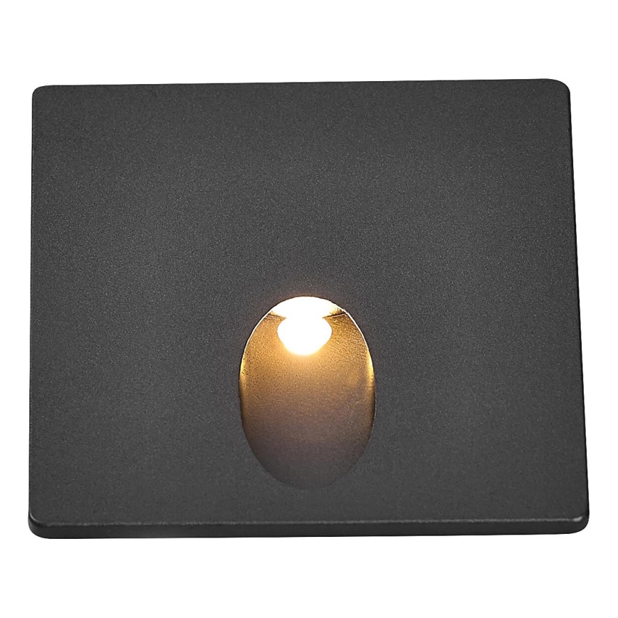 Rabalux - LED-ulkoportaikkovalaisimet LED/3W/230V IP54 3000K musta
