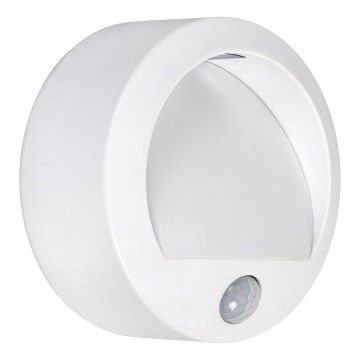 Rabalux - LED-ulkoseinävalaisin anturilla LED/1,5W/3xAA valkoinen IP44